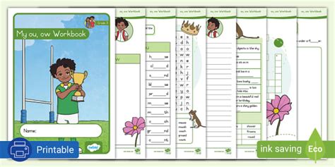 Grade 3 Phonics Ou Ow Workbook L Enseignant A Fait