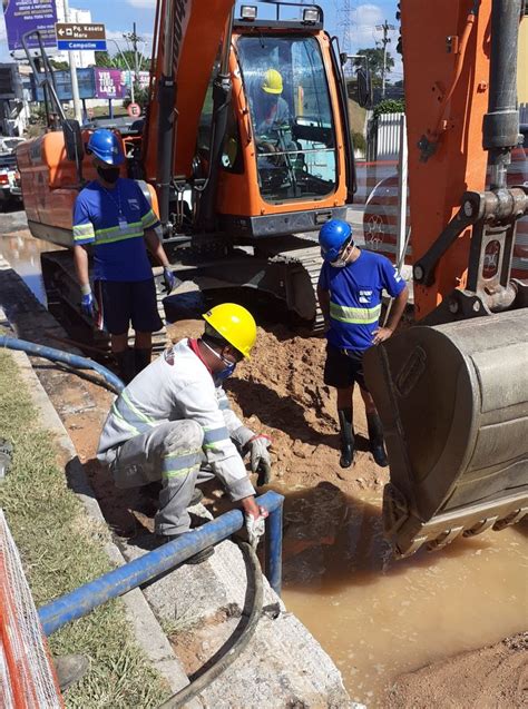 Saae Concluiu Manuten O De Adutora Danificada No Campolim Sorocaba E