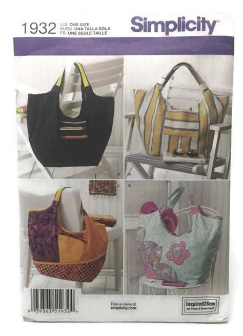 Simplicity 1932 Purse Pattern Tote Beach Bag Pattern Uncut Etsy