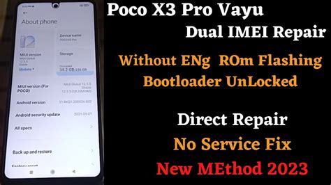 Poco X Pro Dual Imei Repair With Hardware Without Eng Rom Without