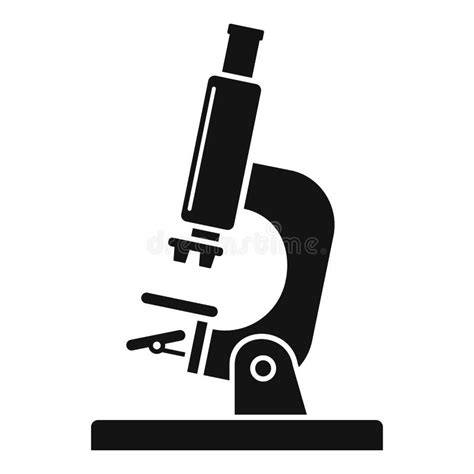 Icono Del Microscopio Del Laboratorio Estilo Simple Ilustraci N Del