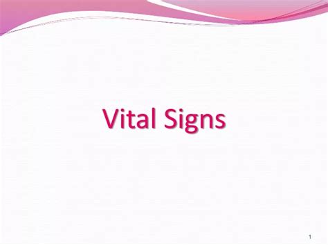 Ppt Vital Signs Powerpoint Presentation Free Download Id9224697