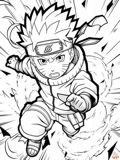 Engaging Naruto Coloring Pages for Creative Fun | by gbcoloring on