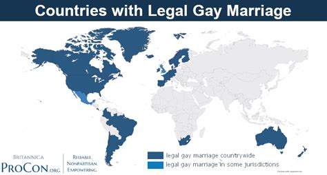 Gay Marriage Around The World Gay Marriage ProCon Org