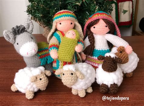 Nacimiento amigurumi Video del paso a paso Amigurumi navideño