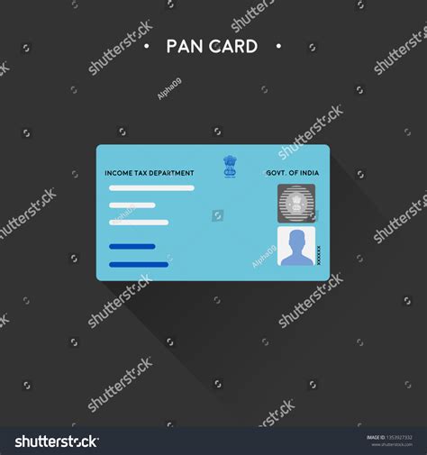 Vector Pan Card Stock Vector (Royalty Free) 1353927332 | Shutterstock