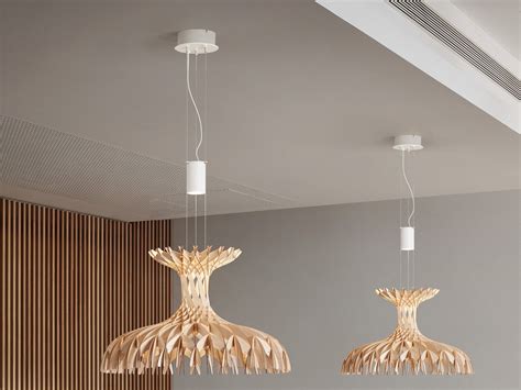 Dome By Bover Wooden Pendant Lamp Wood