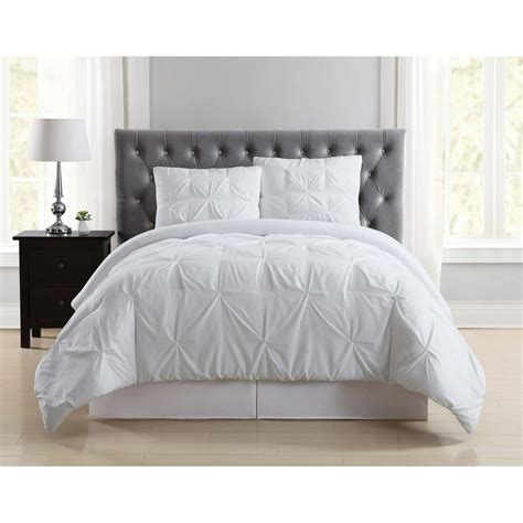 Truly Soft Pleated White Twin XL Comforter Set - Walmart.com - Walmart.com