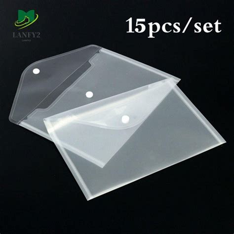 alanfy file holder school supplies button aa plastic document bags