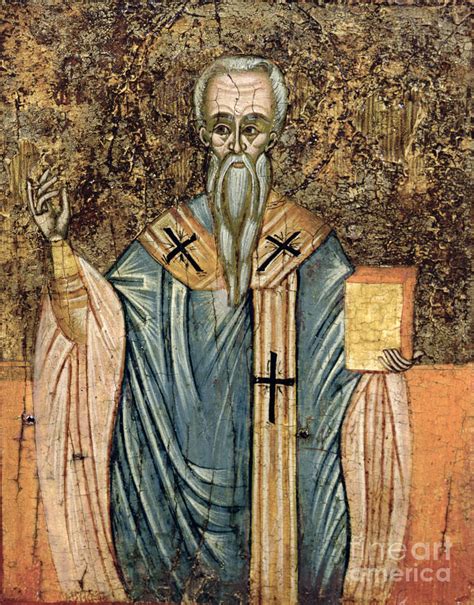 St Cyril Of Alexandria Painting By Greek School Fine Art America