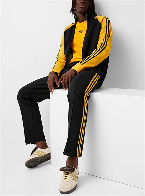 Yellow Stripes Knit Track Pant Adidas X Wales Bonner Simons