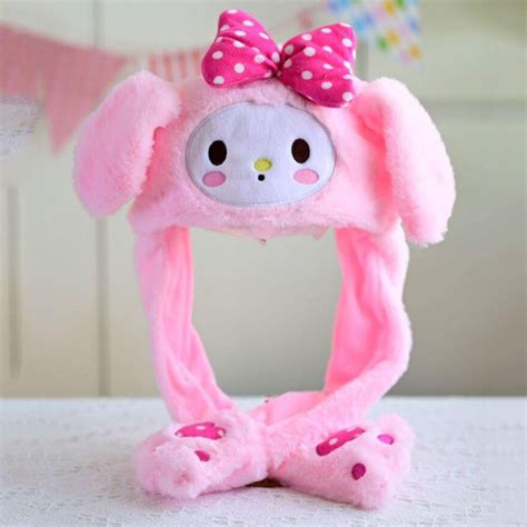 Tianchuang Cute Bunny Ears Hat Cinnamoroll Melody Jumping Up Cap