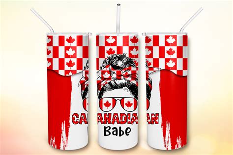 Canadian Babe Tumbler Sublimation Desig Graphic By Bonnydesign · Creative Fabrica