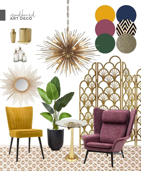 Art Deco Design De Interiores Moodboard Artofit