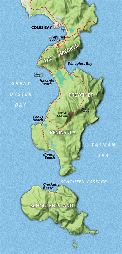 Wineglass Bay Map Tasmania Bruin Blog