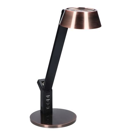 Lampa biurkowa LED LUMEN ML4400 miedź Agata