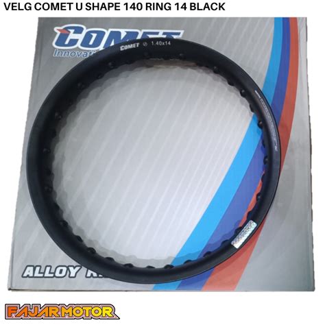 Jual Obral Comet Rim Velg U Shape Setengah Lingkaran Ring Black