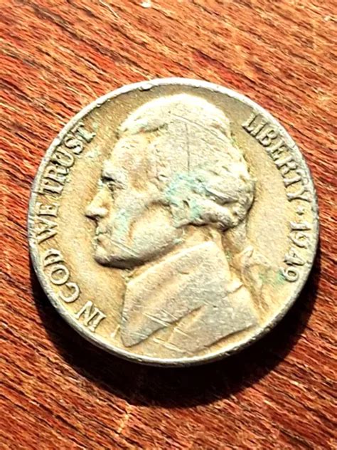 1949 5C JEFFERSON Nickel No Mint Mark ERROR 155 22 PicClick UK