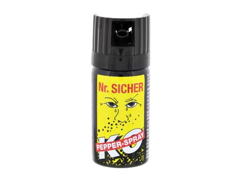 Pfefferspray Nr Sicher KO Pfefferspray Inhalt 40 Ml