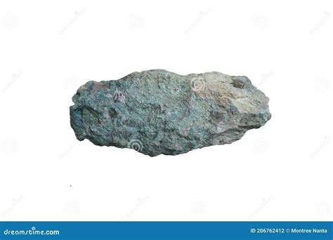 Tuff Rock Stone Isolated on White Background. Stock Photo - Image of ...