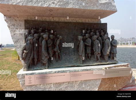 A Display Of The National Salt Satyagraha Memorial Opened By Pm