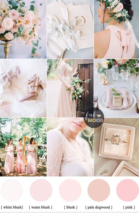 Blushpinkweddingtheme 37prettyblushpinkcolorcombinations Pale Pink Weddings Pink