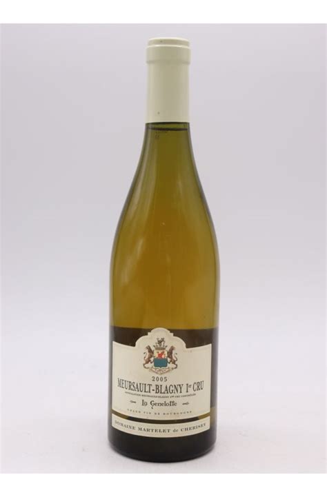 Comtesse de Chérisey Meursault Blagny 1er cru La Genelotte Monopole 2005