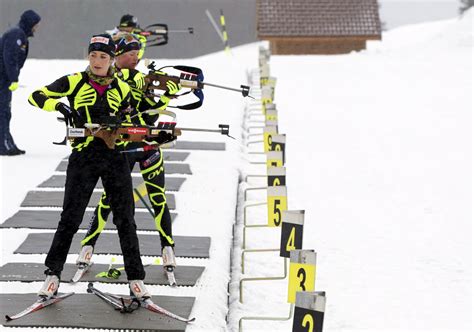 Biathlon Samse National Tour L Tape Du Col De Porte D Plac E