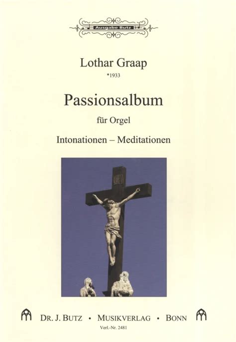 Passionsmusik für Kirchenorgel von Lothar Graap im Stretta Noten Shop