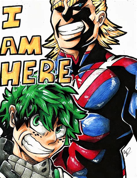 Finally I Did A Fanart Of All Might And Deku Bokunoheroacademia 694