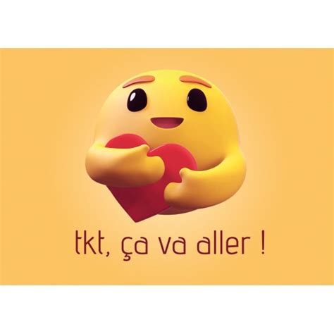 Carte Avec Message Emoji tkt ça va aller