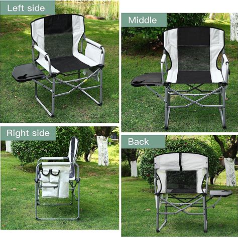 Heavy Duty Folding Camp Chair Foldable Directors Chair Folding Camping