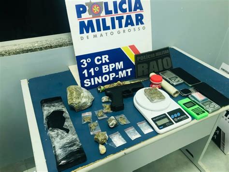 Sinop Pm Prende Jovem Por Tráfico E Associação Criminosa E Apreende