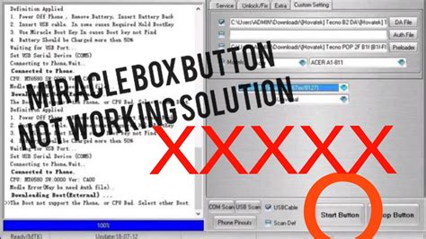 Miracle Box Start Button Not Working Solution Miraclebox Miracle