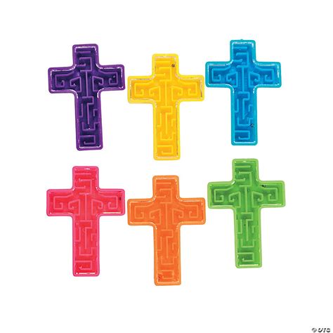 Bulk Pc Bright Cross Mini Maze Puzzles Oriental Trading