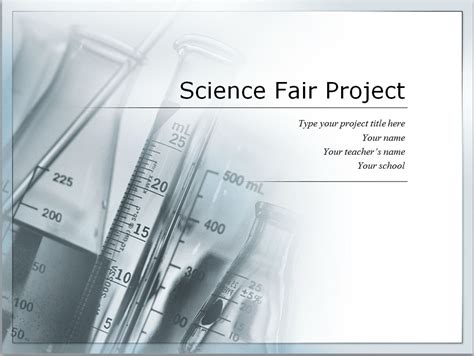 Science Fair Template Science Fair Project Template