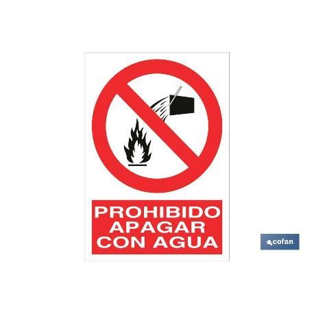 Se Al Poliestireno X Mm Prohibido Apagar Con Agua