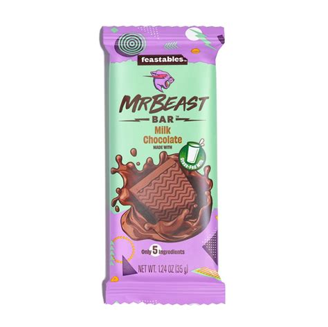 Feastables Mr Beast Milk Chocolate Bar 1.24 oz 35g 1 Bar - Walmart.com