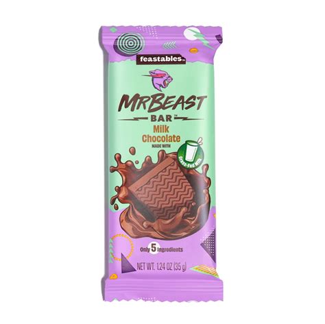 Feastables Mr Beast Milk Chocolate Bar 1 24 Oz 35g 1 Bar Walmart