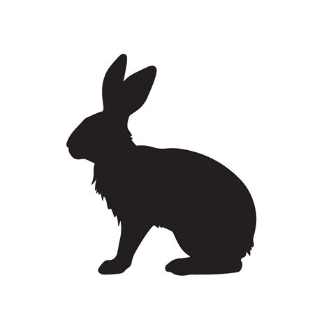 rabbit silhouette Vector 29193199 Vector Art at Vecteezy