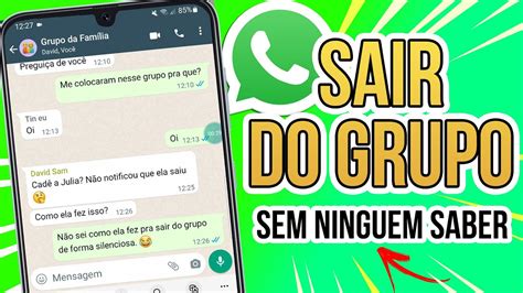 Nova Fun O Whatsapp Sair Do Grupo Sem Ningu M Saber Sem Notificar