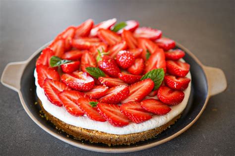 Recette Tarte Aux Fraises Sans Cuisson Facile Recette Recette Tarte