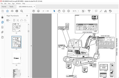 Bobcat E Compact Excavator Operation Maintenance Manual Sn