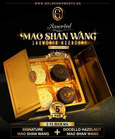 For Assorted Flavours Mao Shan Wang Durian Snowskin Mooncake