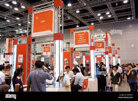 university booth at education fair in Malaysia Stock Photo - Alamy