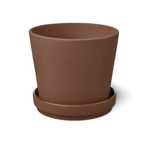 Brown Ceramic Pot Planter Plant And Pot Co