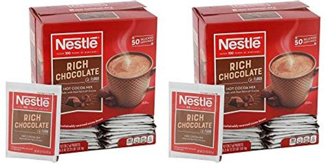 Nestle Hot Chocolate Packets Hot Cocoa Mix Rich Chocolate Flavor Made With Real Cocoa 50