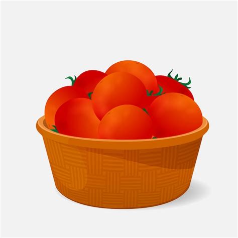 Vektor Illustration Tomate Premium Vektor