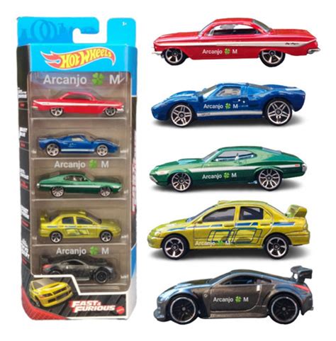 Hot Wheels Conjunto 5 Carrinhos Velozes E Furiosos Pack Novo Frete grátis