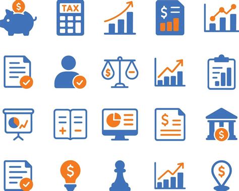 finance  accounting concept icons  graph analysis report